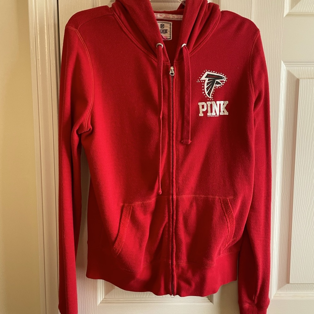 Victoria’s Secret Pink Atlanta Falcons sweatshirt.